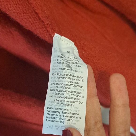 Madewell Women's Rust Open Front Cardigan - Picture 3 of 4